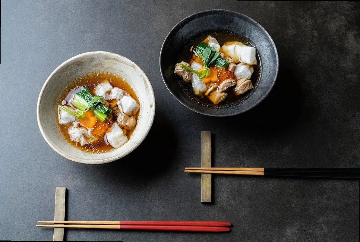 zoni, new year dishes, new year, japanese food, japanese meal, japanese ware, japanese pottery, fish dishes, seafood